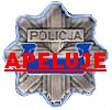 Odznaka policyjna z napisem Policja apeluje