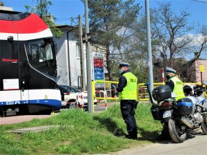 Policjanci w czasie działań „Twoja bezpieczna WuKaDka”