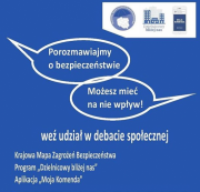 Plakat zapraszający na debaty