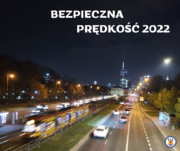 zdjęcie drogi i napis Bezpieczna prędkość 2022
