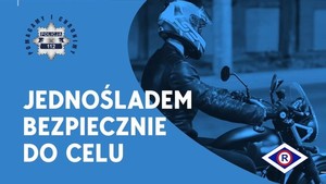 logo akcji z motocyklem