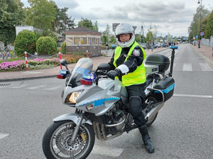 Policjant na motocyklu