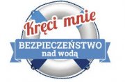 logo akcji kręci mnie bezpieczeństwo nad wodą z kołem ratunkowym