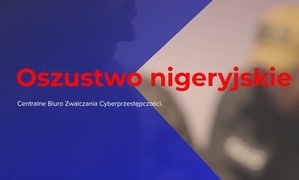 plansza z napisem oszustwo nigeryjskie