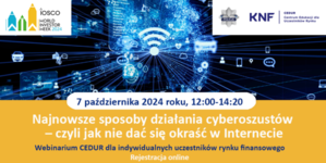 plansza z ogłoszeniem o webinarium