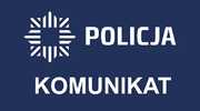 plakat z logo Policji i napisem Policja Komunikat