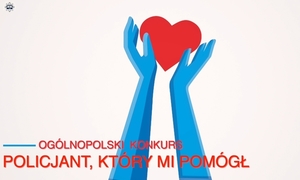 plakat dotyczący akcji- dwie ręce i serce