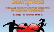 plakat z biegaczami i sercem