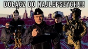 Grupa policjantów różnych pionów na zdjęciu