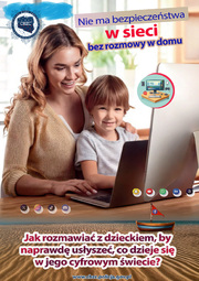 zdjęcie mamy i dziecka przed komputerem i rada dotycząca rozmowy