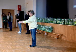 Pani prezes podczas zajęć