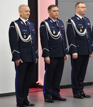 trzech Komendantów podczas uroczystości