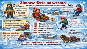 plakat z zasadami bezpieczeństwa