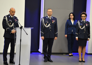 Policjanci i uczestnicy Święta Policji w Mediatece