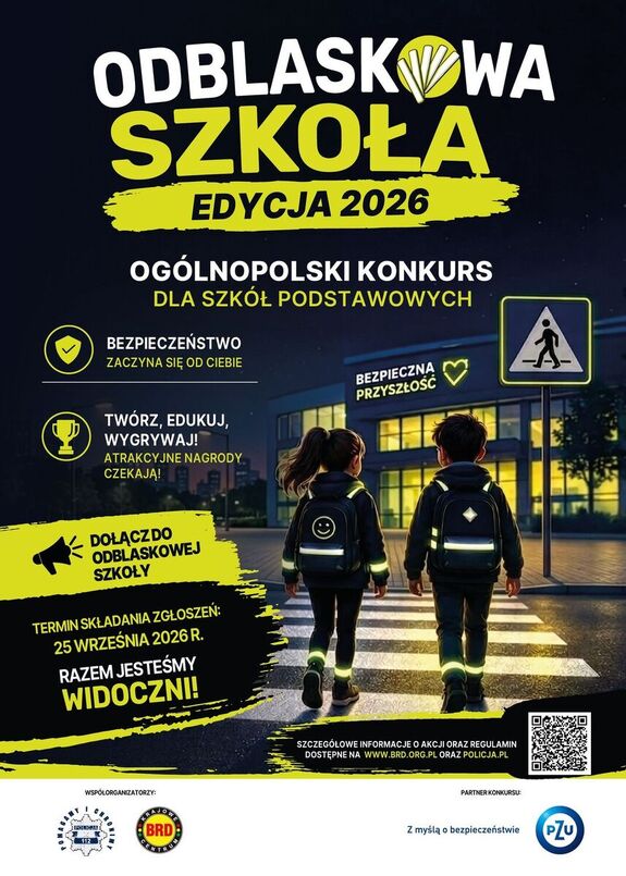 Plakat z informacjami o konkursie