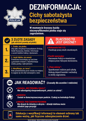 plakat o dezinformacji